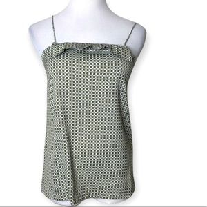 J. Crew Geometric Ruffle Tank Size 0